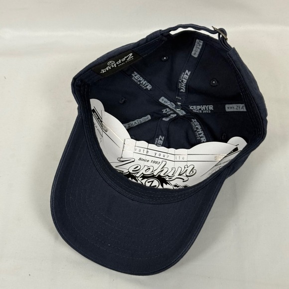 Zephyr x UC Davis Aggies Navy Blue Baseball Cap Dad Hat Strapback NWT - Picture 5 of 8